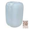 Jerrycan 25 Liter. ถังพลาสติก 25 ลิตร (ทรงอ้วน) สีขาวใส