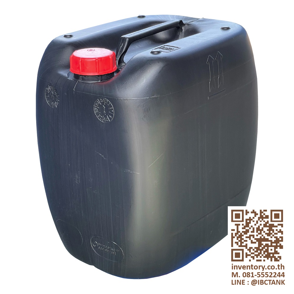 Jerrycan 30 Liter. ถังพลาสติก 30 ลิตร (สีดำ)