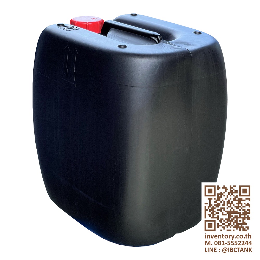 Jerrycan 30 Liter. ถังพลาสติก 30 ลิตร (สีดำ)