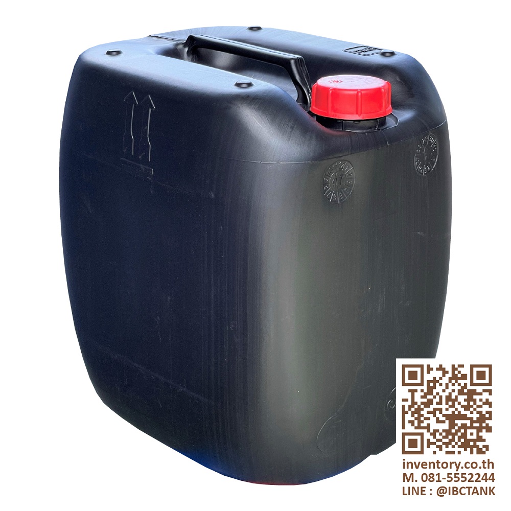 Jerrycan 30 Liter. ถังพลาสติก 30 ลิตร (สีดำ)