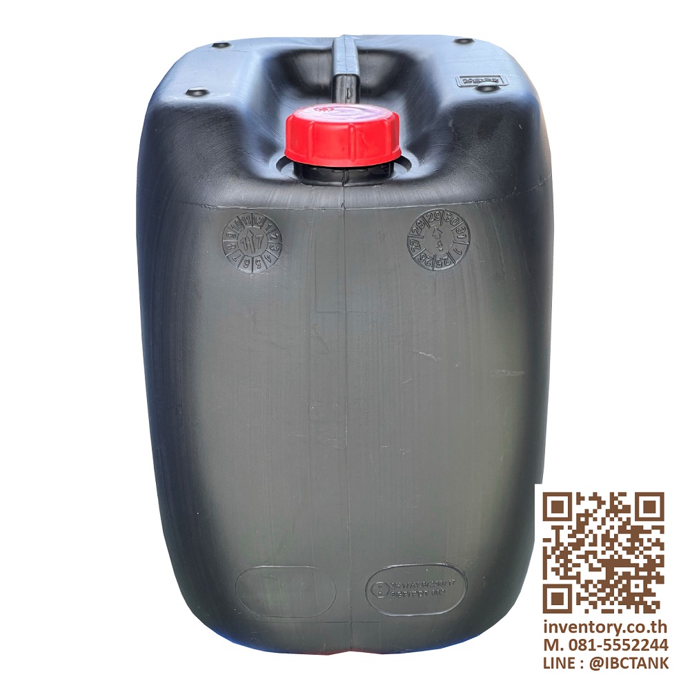 Jerrycan 30 Liter. ถังพลาสติก 30 ลิตร (สีดำ)