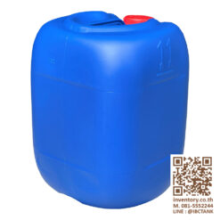 Jerrycan 20 Liter. ถังพลาสติก 20 ลิตร (ทรงอ้วน) สีน้ำเงิน