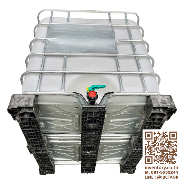 IBC 1000 Liter. ถัง 1000 ลิตร มือสอง เกรด A (Schutz Plastic Leg) ถังเบ๊าท์ - Image 2
